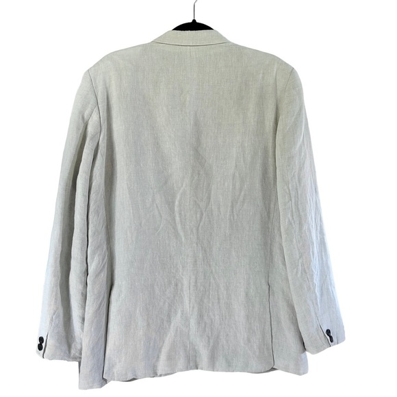 100% Linen Boyfriend Blazer Jacket - Picture 8 of 14